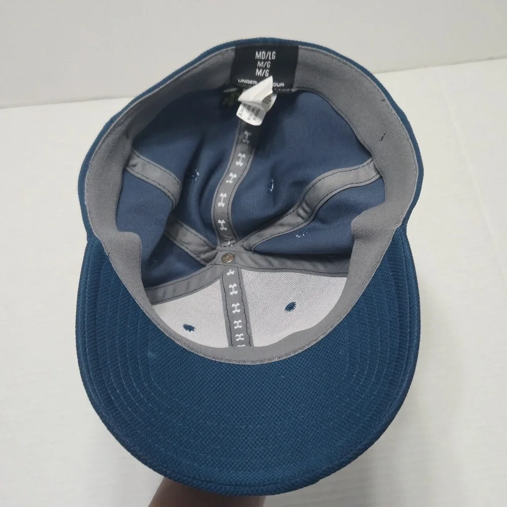Under Armour Men's Blue Blitzing 3.0 Fitted Stretch Baseball Cap‎ Hat M/L